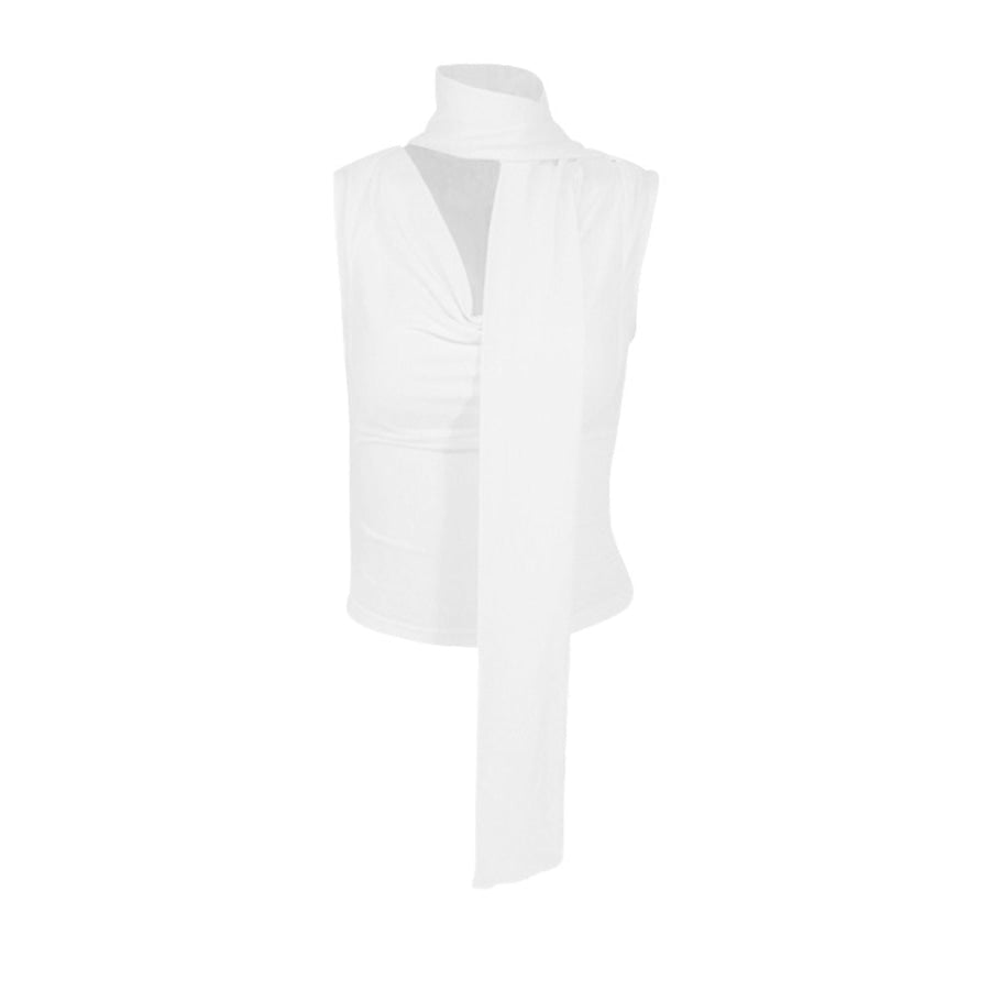 Cowl Neck Ruched Cami Apparel and Accessories