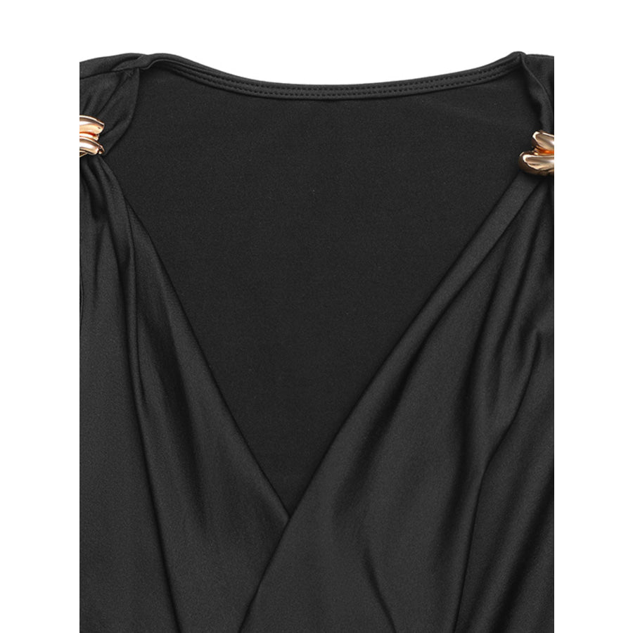 Cowl Neck Sleeveless Bodysuit Apparel and Accessories