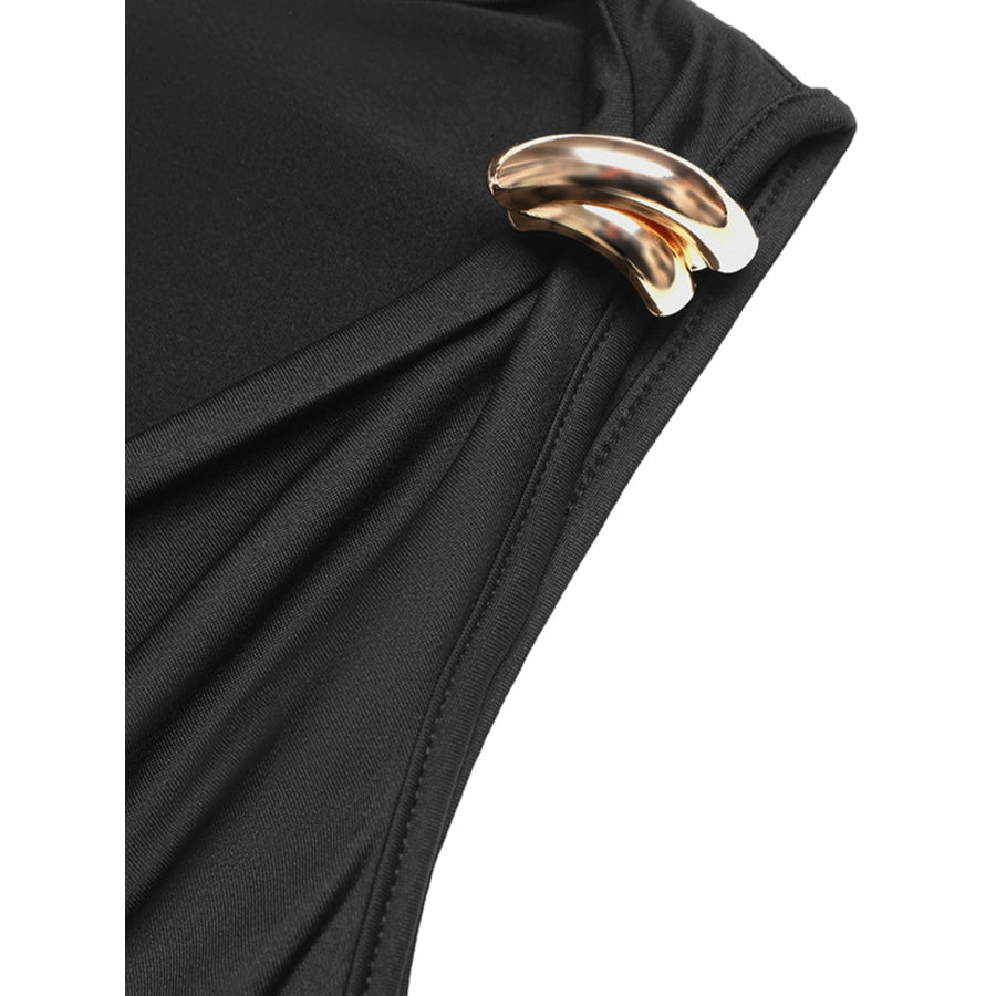 Cowl Neck Sleeveless Bodysuit Apparel and Accessories