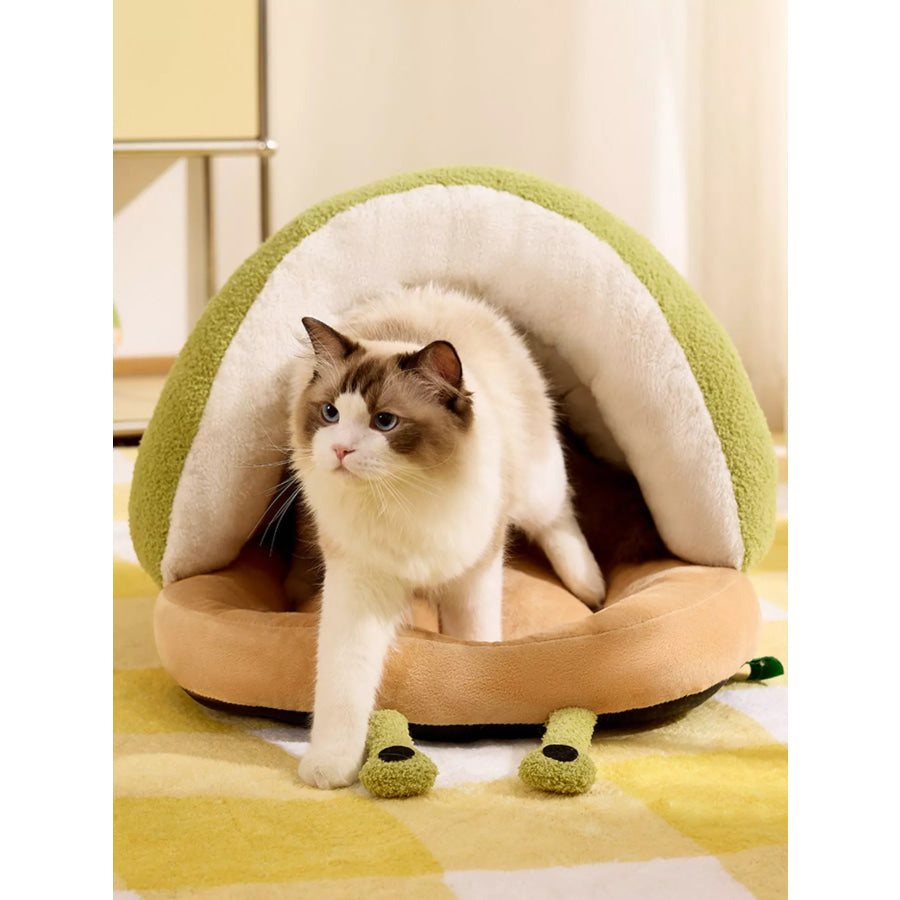 Cozy Caterpillar Shape Pet Nest with Plush Interior Apparel and Accessories