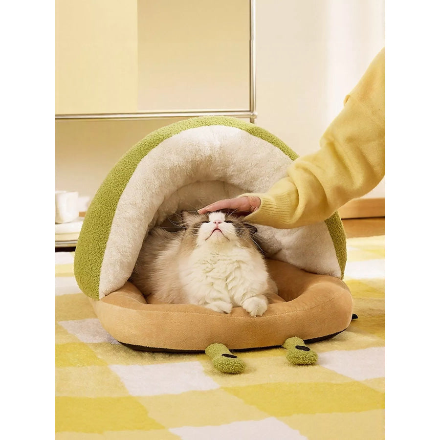 Cozy Caterpillar Shape Pet Nest with Plush Interior Apparel and Accessories