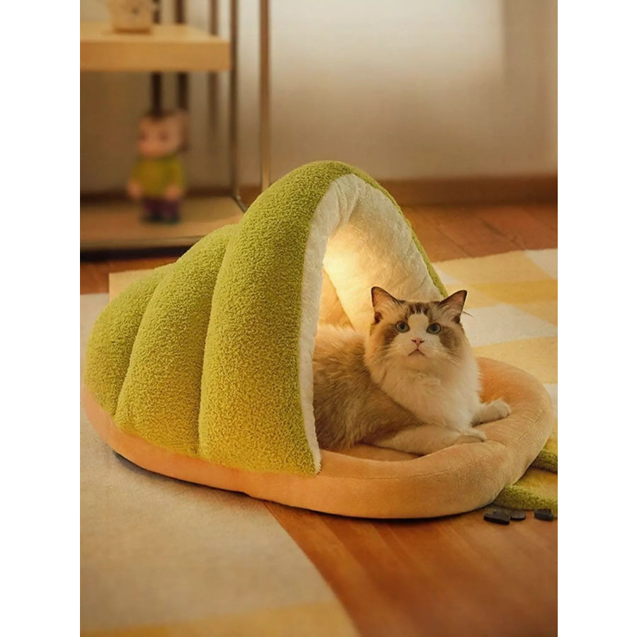 Cozy Caterpillar Shape Pet Nest with Plush Interior Apparel and Accessories