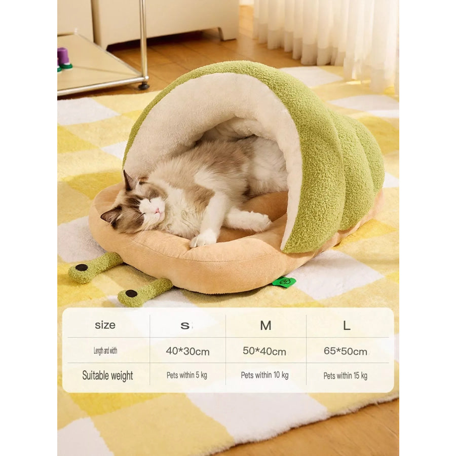 Cozy Caterpillar Shape Pet Nest with Plush Interior Apparel and Accessories