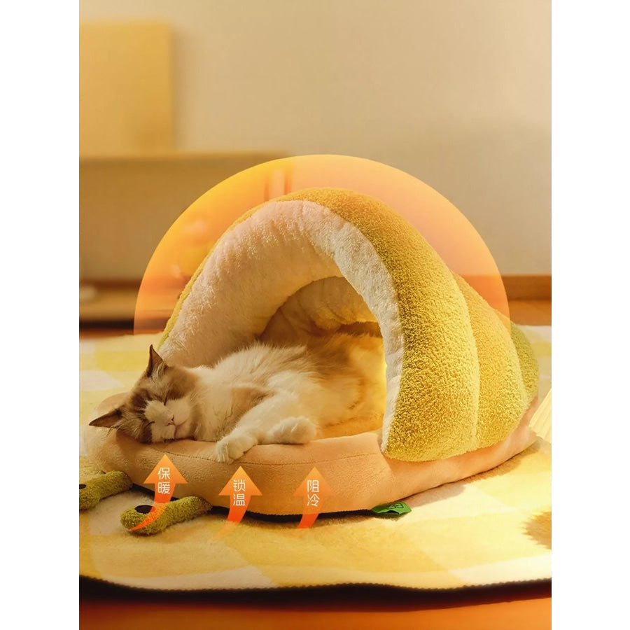 Cozy Caterpillar Shape Pet Nest with Plush Interior Apparel and Accessories