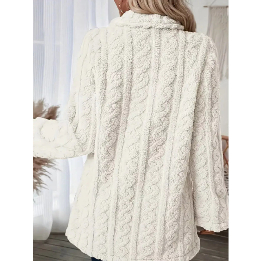 Cozy Faux Shearling Double-Breasted Outerwear Apparel and Accessories