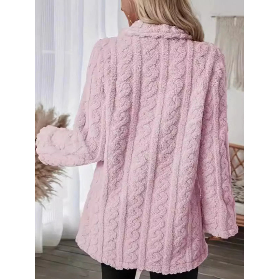 Cozy Faux Shearling Double-Breasted Outerwear Apparel and Accessories
