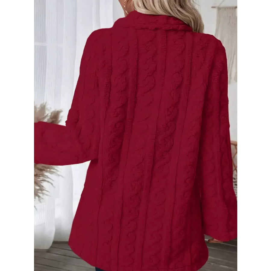 Cozy Faux Shearling Double-Breasted Outerwear Apparel and Accessories