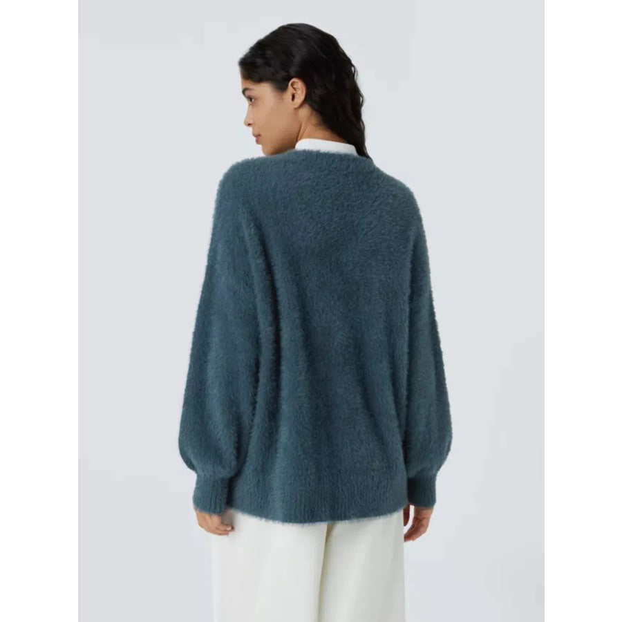 Cozy Knit Button-Down Cardigan Apparel and Accessories
