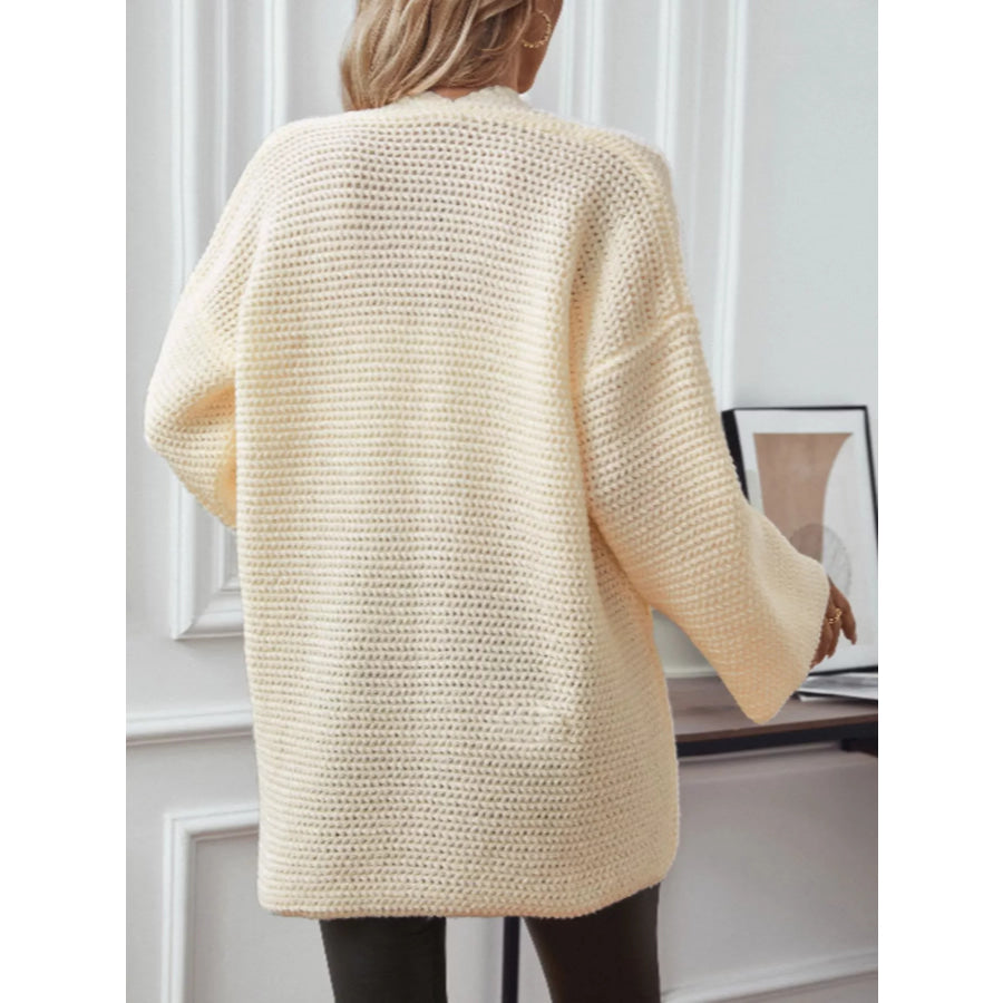 Cozy Knit Open Front Cardigan Apparel and Accessories