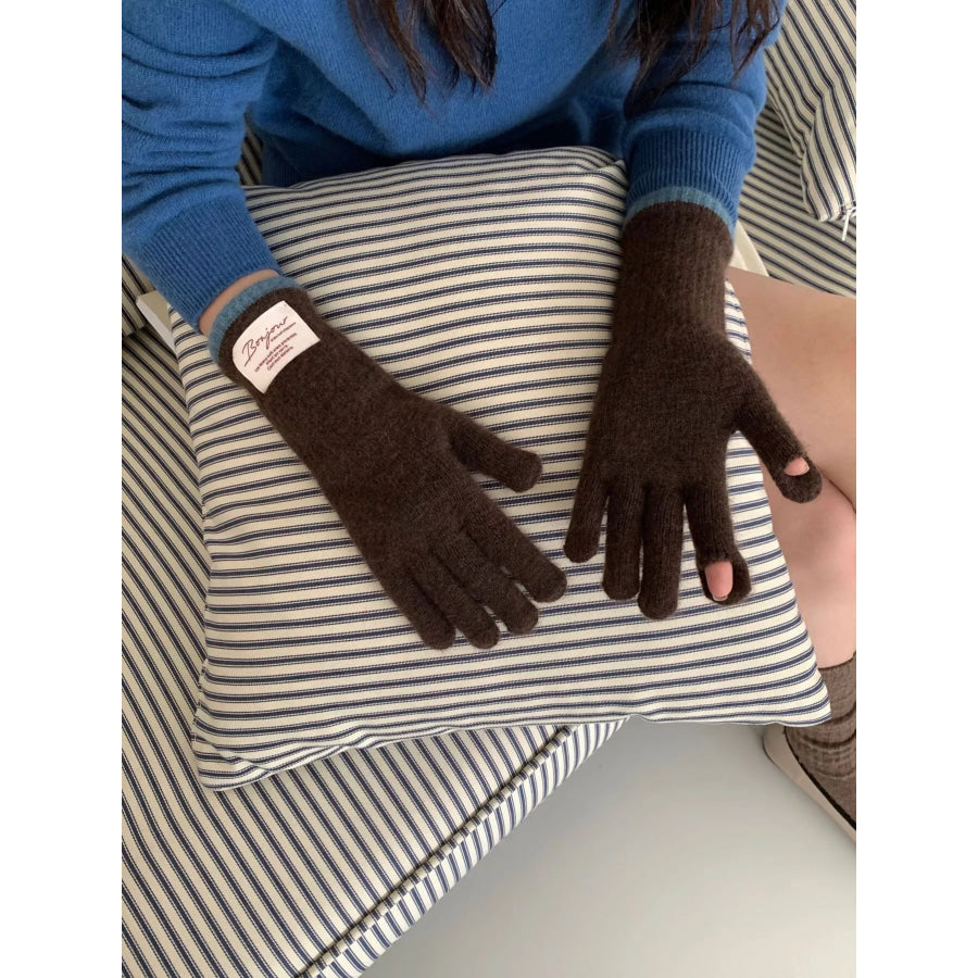 Cozy Knit Touchscreen Gloves Sky Blue / ONESIZE Apparel and Accessories