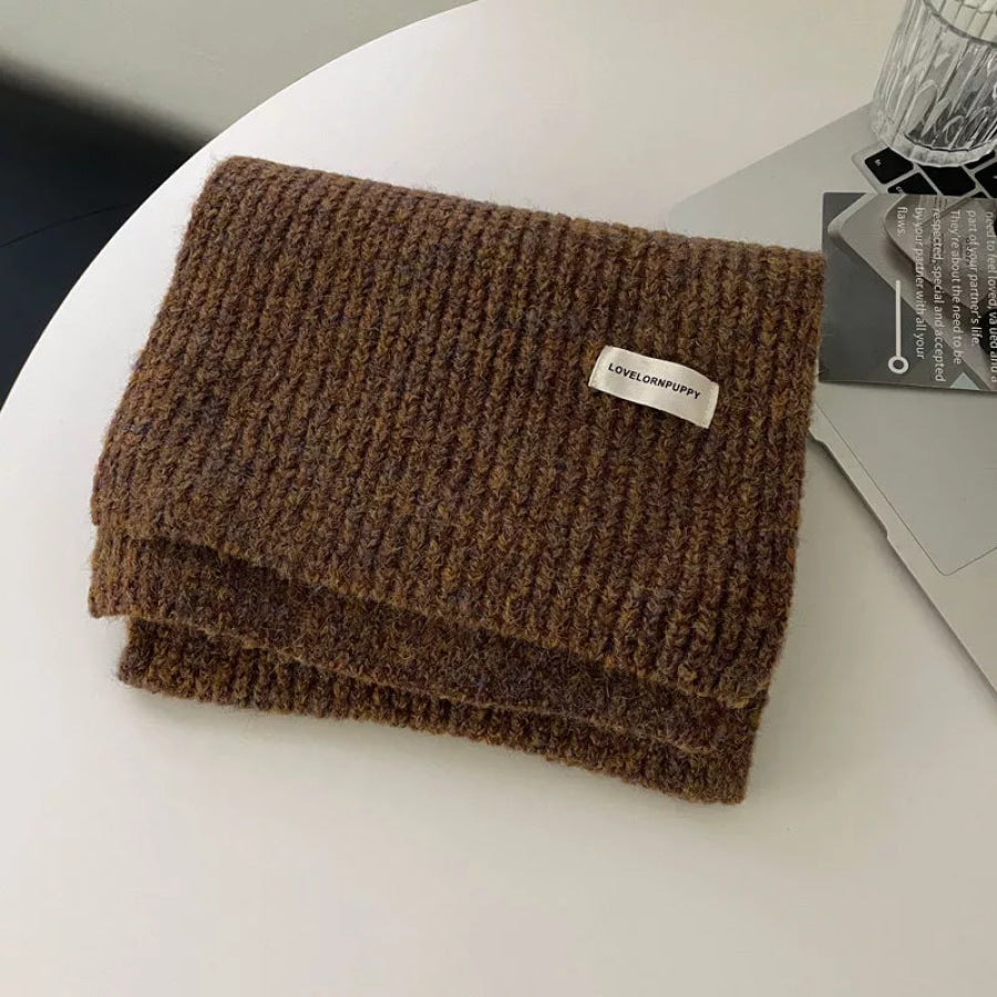 Cozy Knitted Winter Scarf Brown / ONESIZE Apparel and Accessories