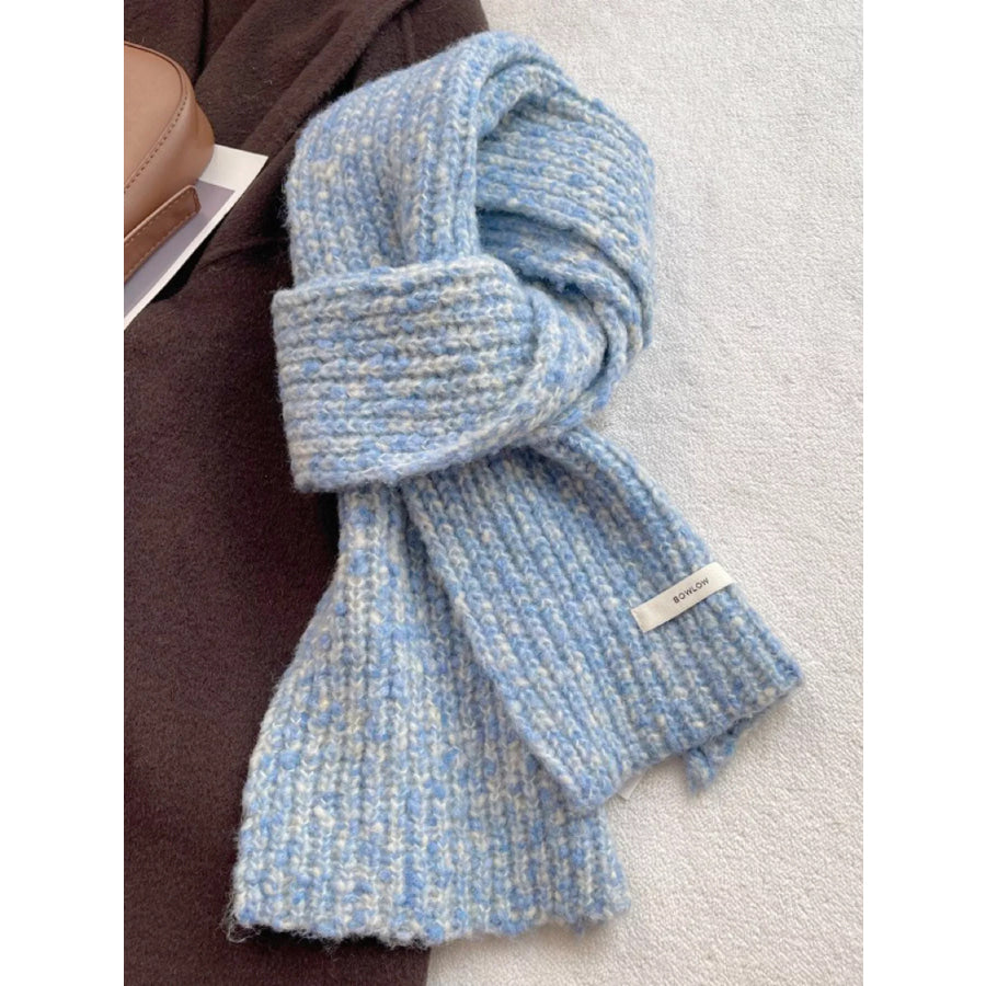 Cozy Knitted Winter Scarf Milk Blue / ONESIZE Apparel and Accessories