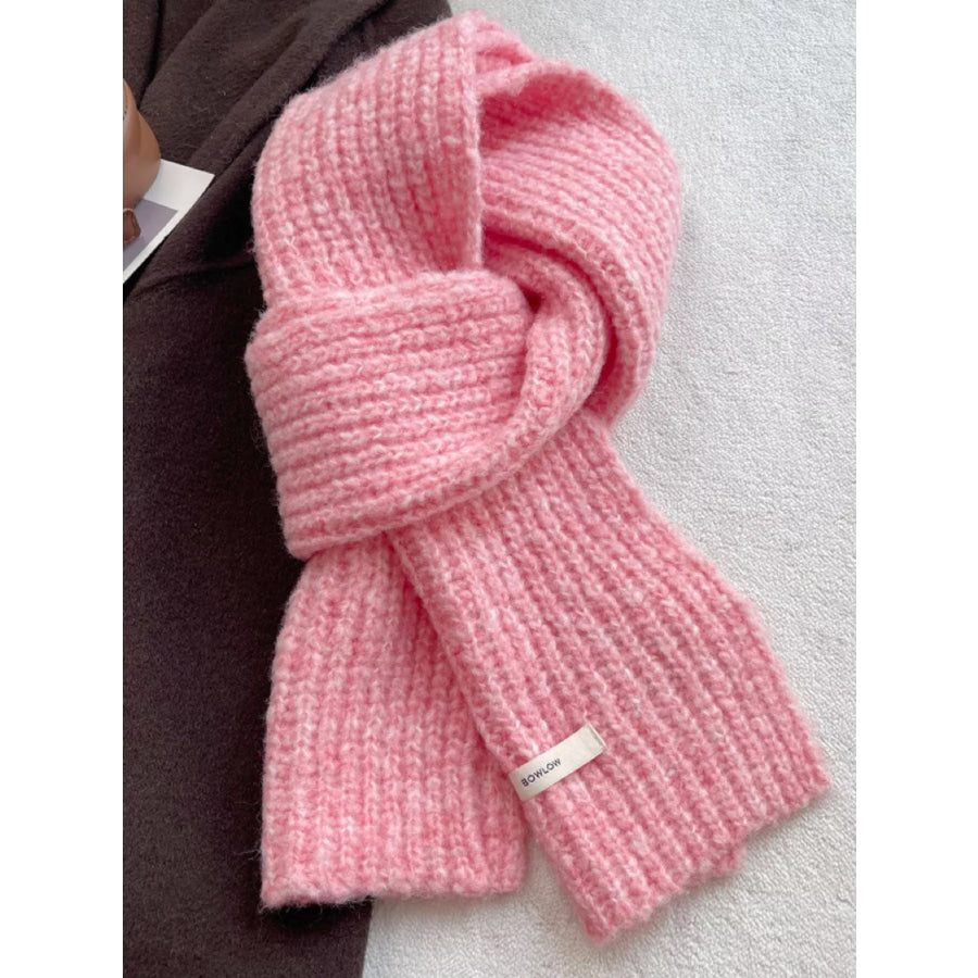 Cozy Knitted Winter Scarf Pink / ONESIZE Apparel and Accessories