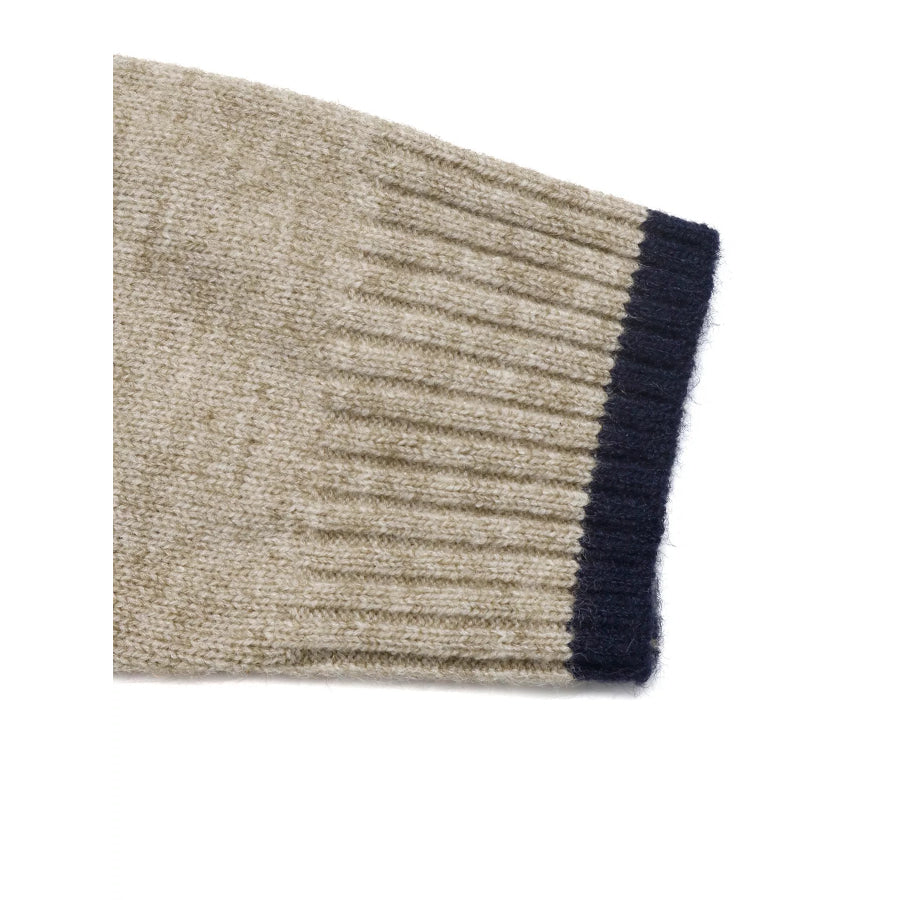 Cozy Mock Neck Sweater with Contrast Trim Apparel and Accessories