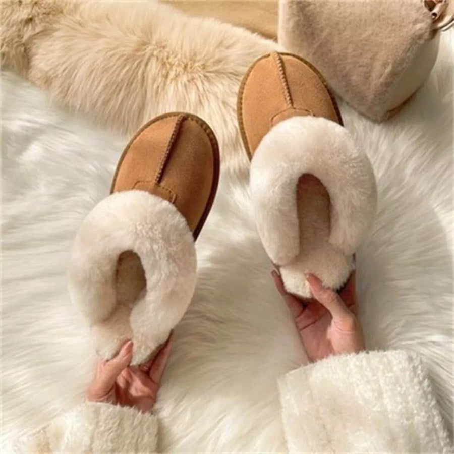 Cozy Plush-Lined Slippers Apparel and Accessories