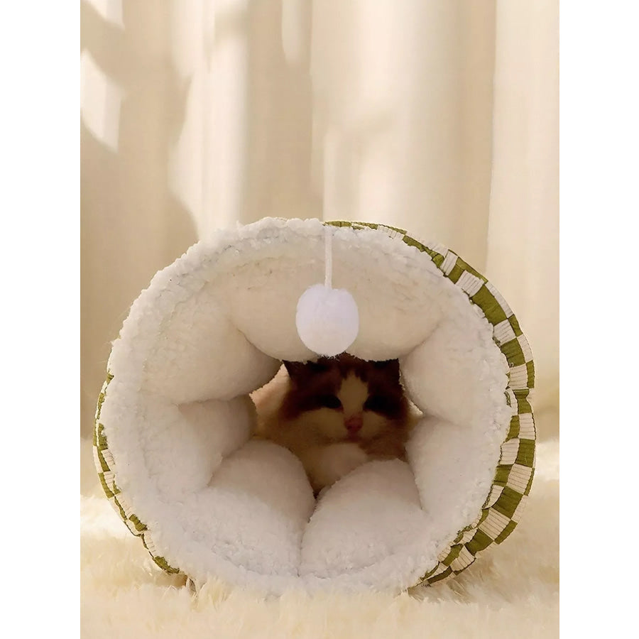 Cozy Plush Pet Tunnel Nest Apparel and Accessories