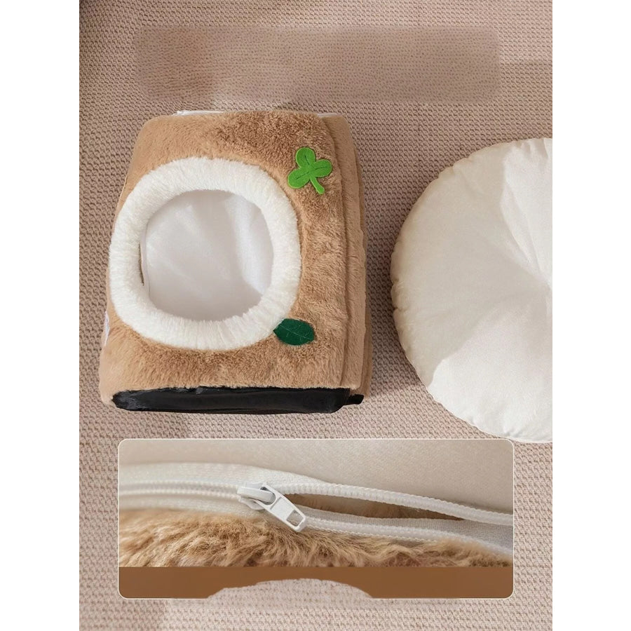 Cozy Tree Stump Pet Nest Apparel and Accessories