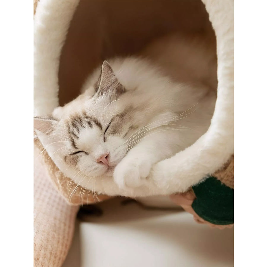 Cozy Tree Stump Pet Nest Apparel and Accessories
