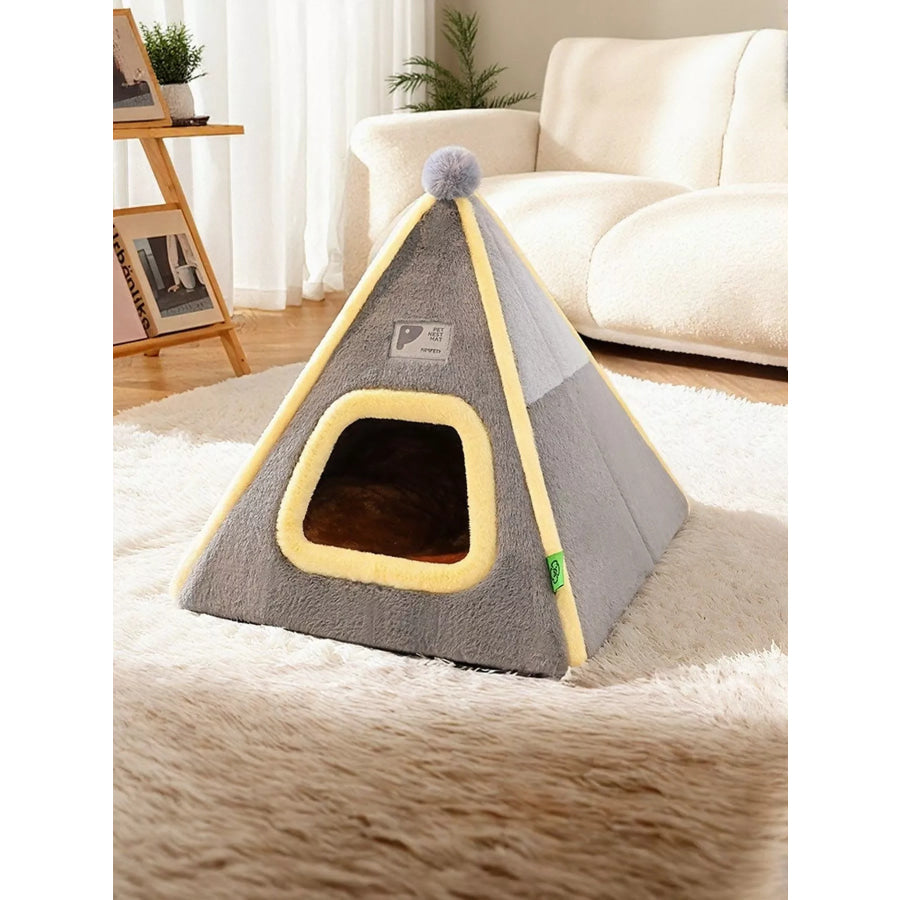 Cozy Triangle Pet Tent Gray / S Apparel and Accessories