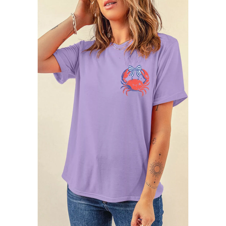 CRABBY Beach Day Graphic T Shirt Apparel and Accessories