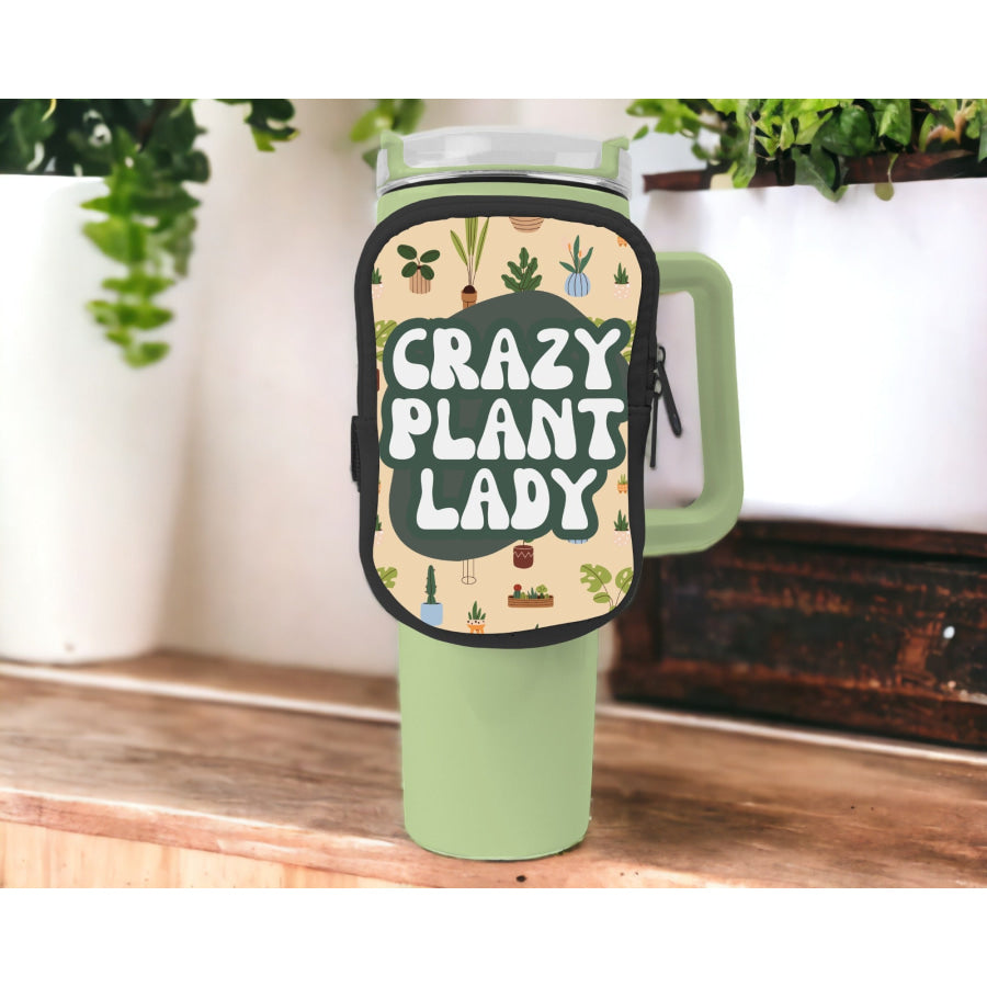 Crazy Plant Lady Zippered Pouch/Bag For 40oz Tumbler Tumbler