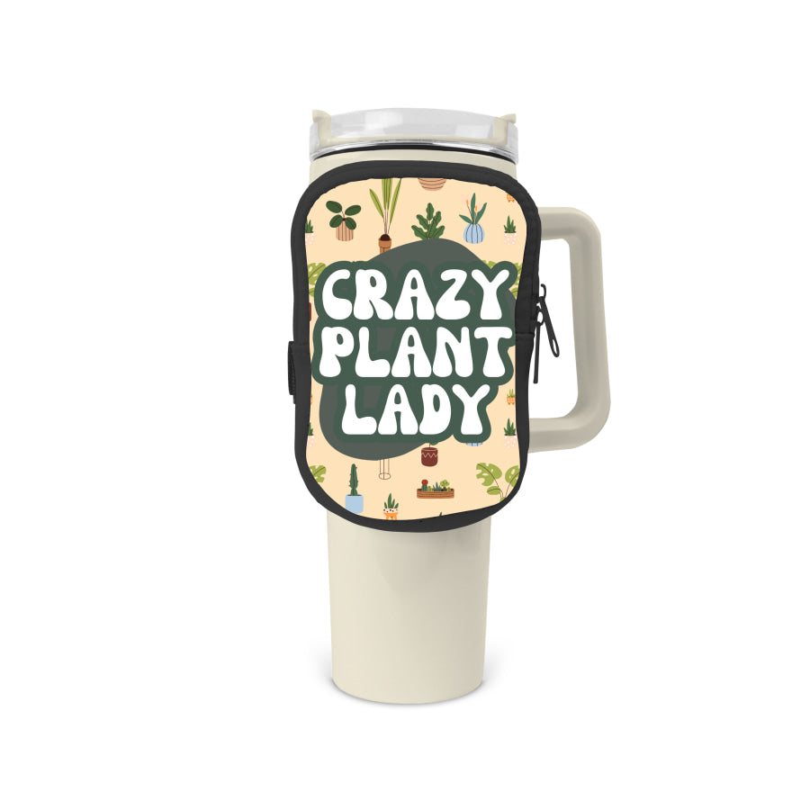 Crazy Plant Lady Zippered Pouch/Bag For 40oz Tumbler Tumbler