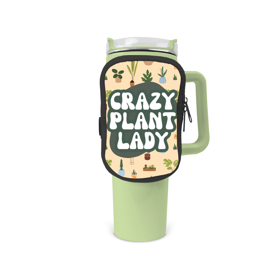 Crazy Plant Lady Zippered Pouch/Bag For 40oz Tumbler Tumbler