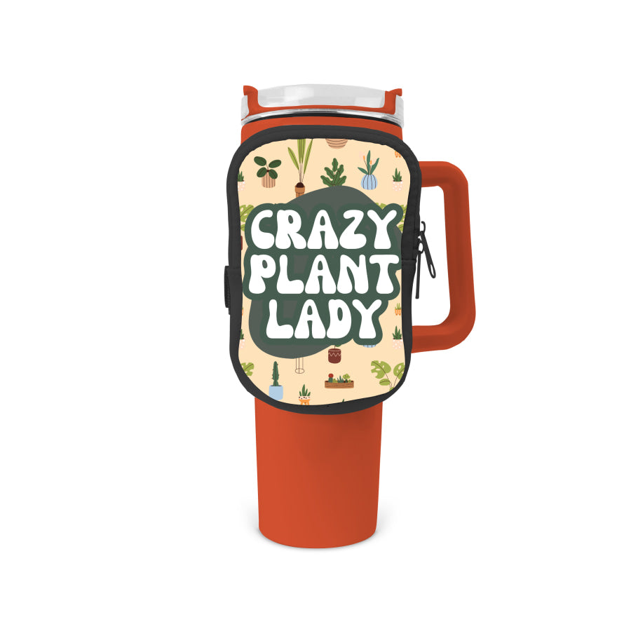 Crazy Plant Lady Zippered Pouch/Bag For 40oz Tumbler Tumbler