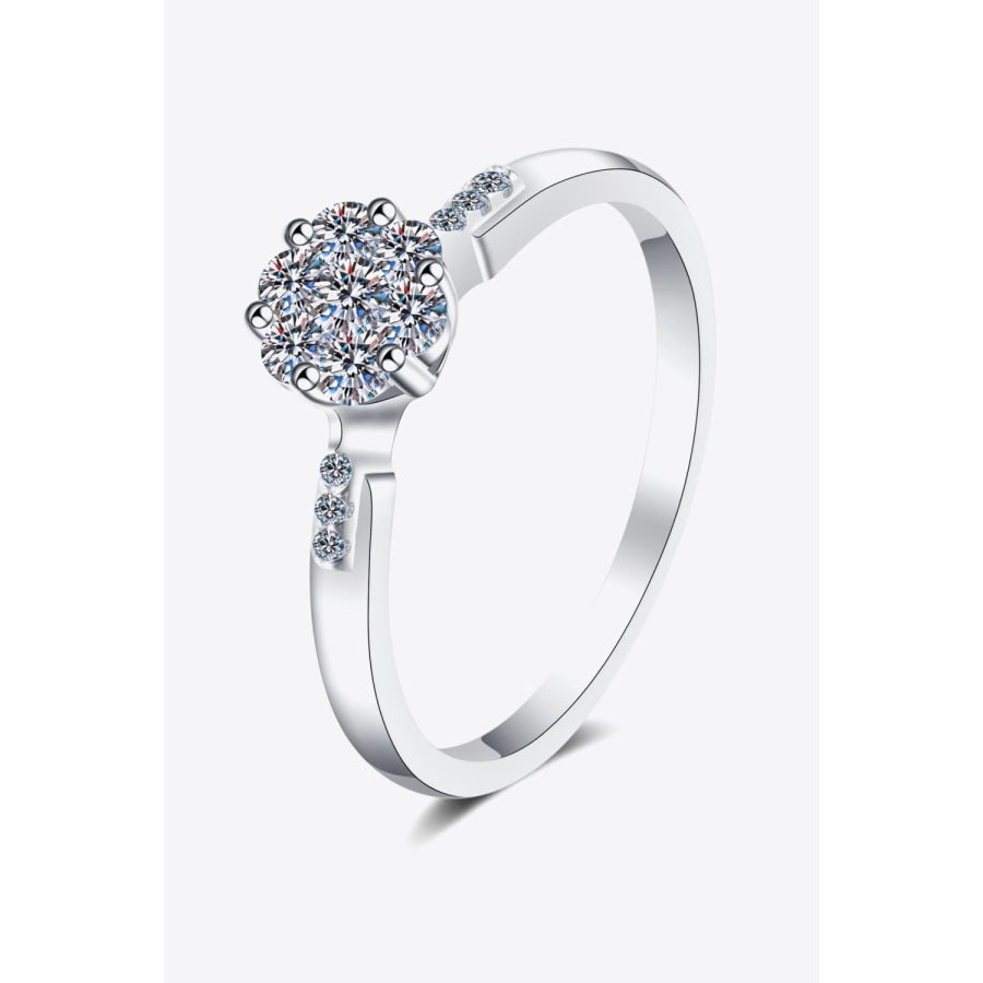 Create Your Dream Life Moissanite Ring Silver / 11