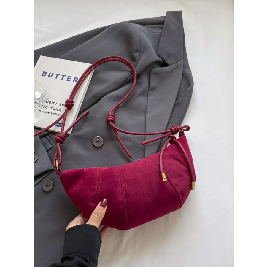 Crescent Crossbody Bag Red / One Size Apparel and Accessories