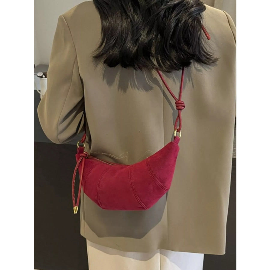 Crescent Crossbody Bag Red / One Size Apparel and Accessories