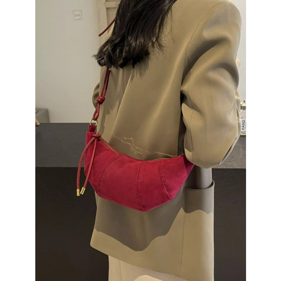 Crescent Crossbody Bag Red / One Size Apparel and Accessories