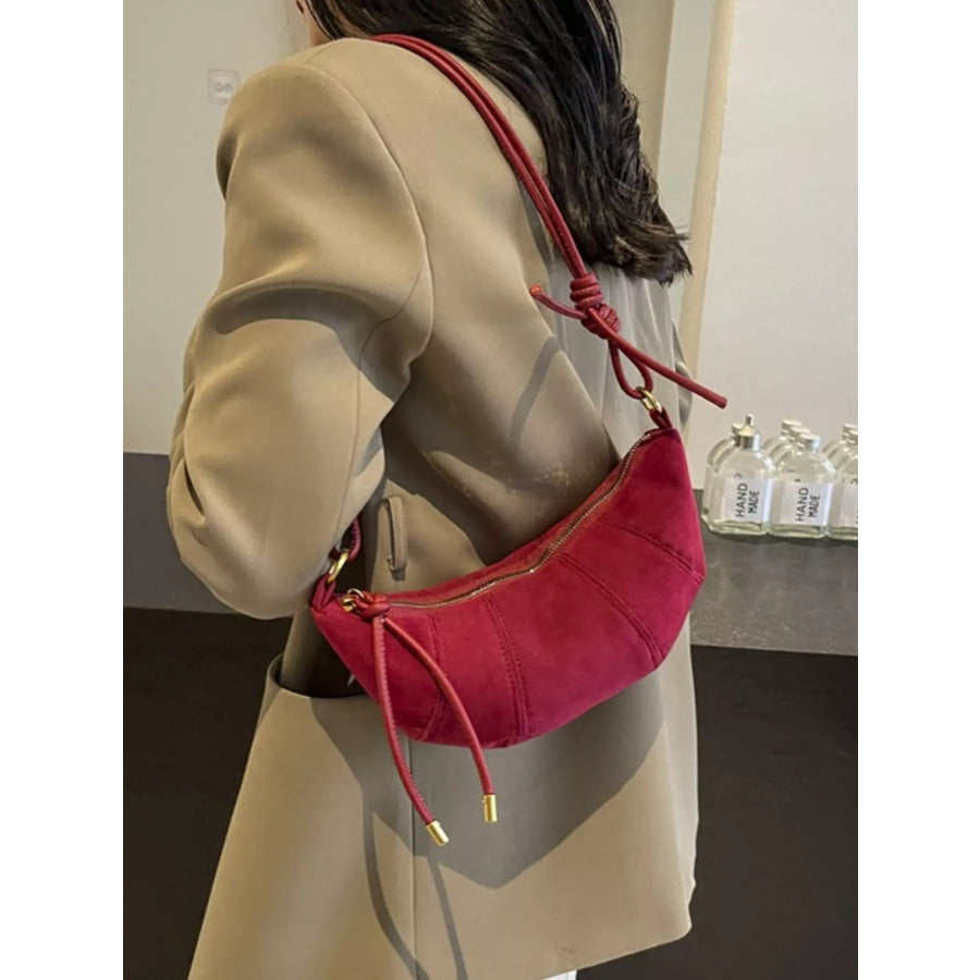 Crescent Crossbody Bag Red / One Size Apparel and Accessories