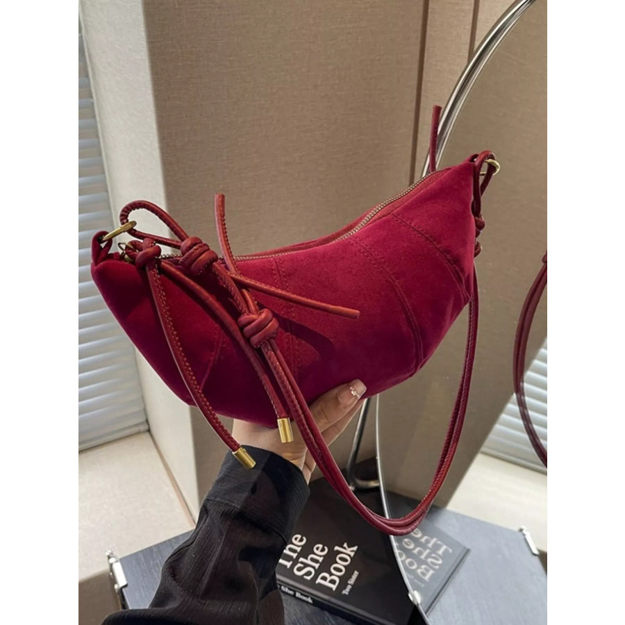 Crescent Crossbody Bag Red / One Size Apparel and Accessories