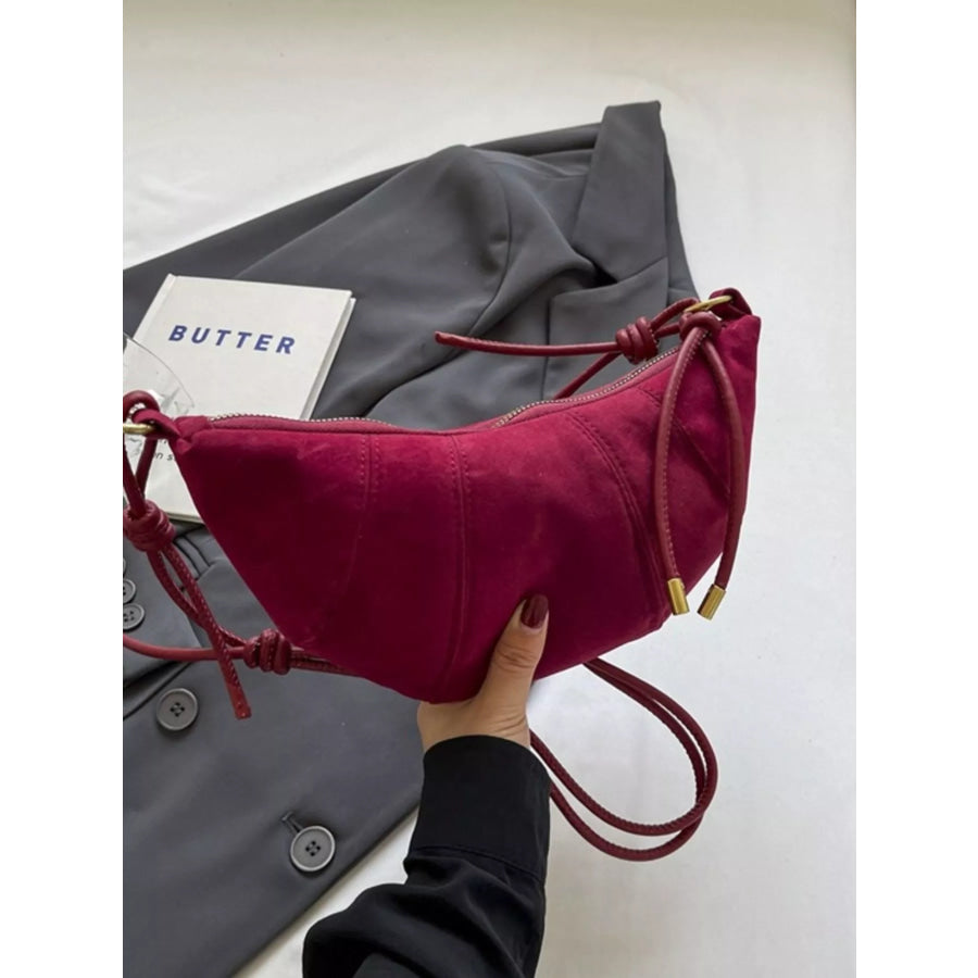 Crescent Crossbody Bag Red / One Size Apparel and Accessories