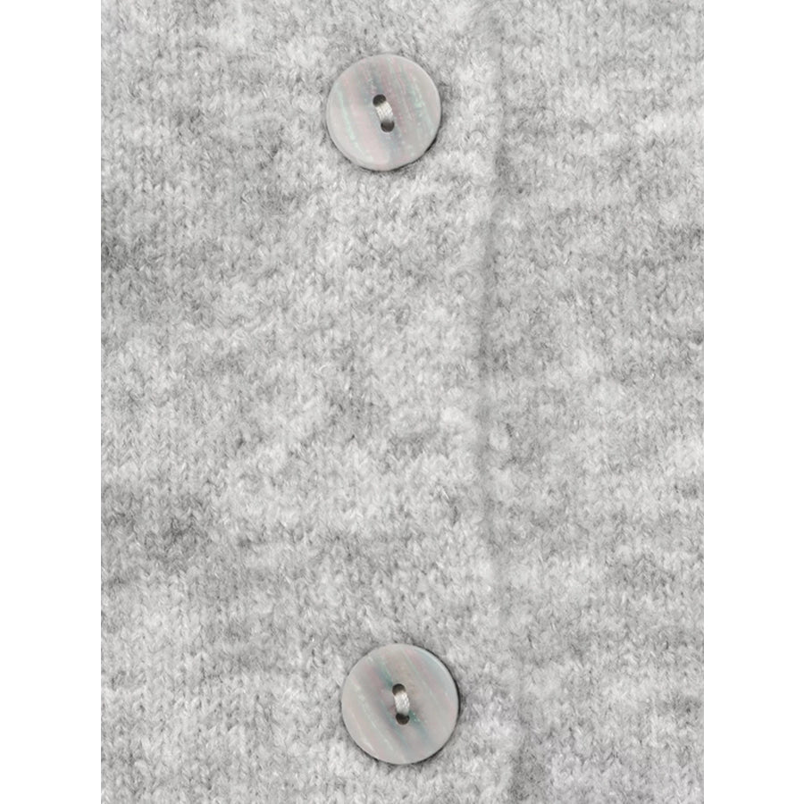 Crew Neck Button-Down Cardigan Apparel and Accessories