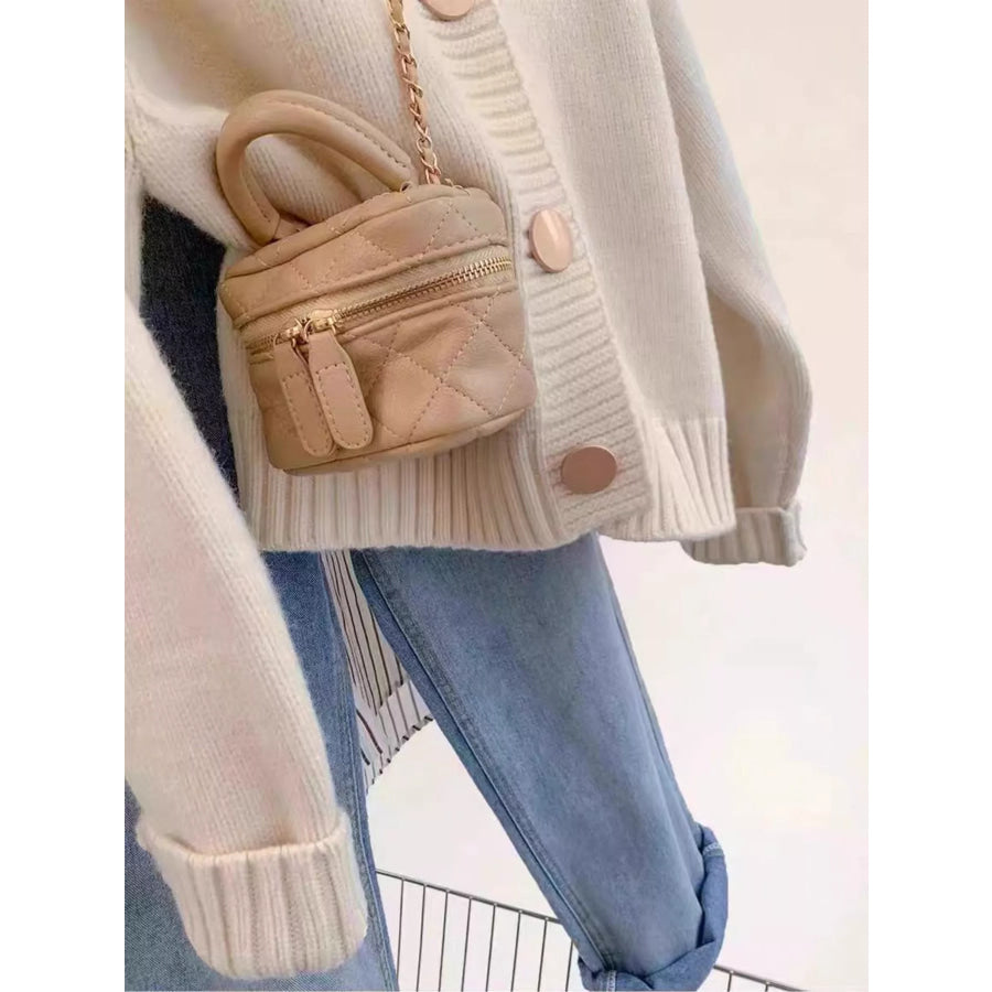 Crew Neck Button Down Cardigan Apparel and Accessories