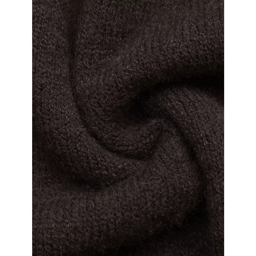 Crew Neck Button-Up Cardigan Apparel and Accessories
