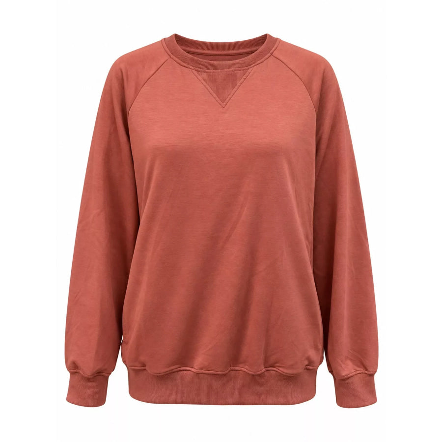 Crew Neck Raglan Sleeve Sweatshirt Apparel and Accessories