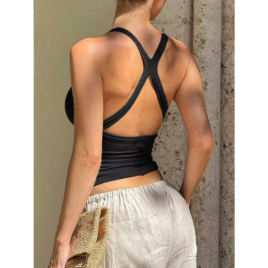 Crisscross Back Slim Fit Cami Apparel and Accessories