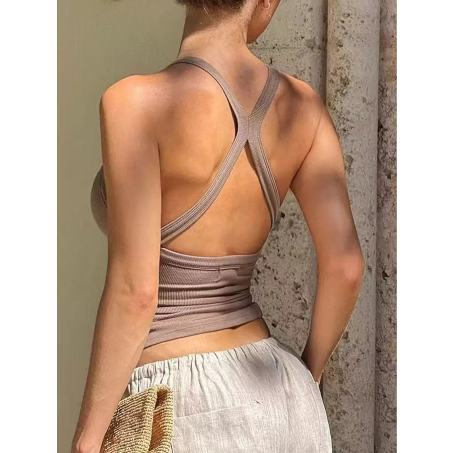 Crisscross Back Slim Fit Cami Apparel and Accessories