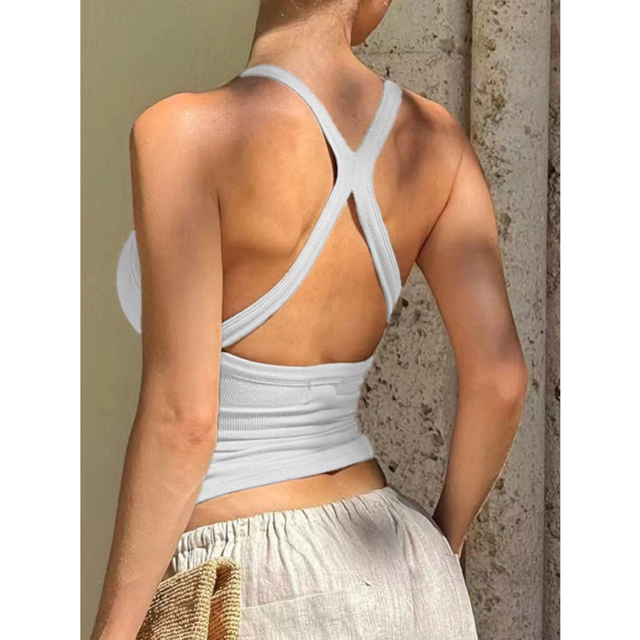 Crisscross Back Slim Fit Cami Apparel and Accessories