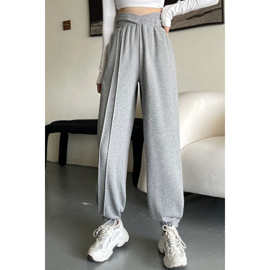 Crisscross Long Sweatpants