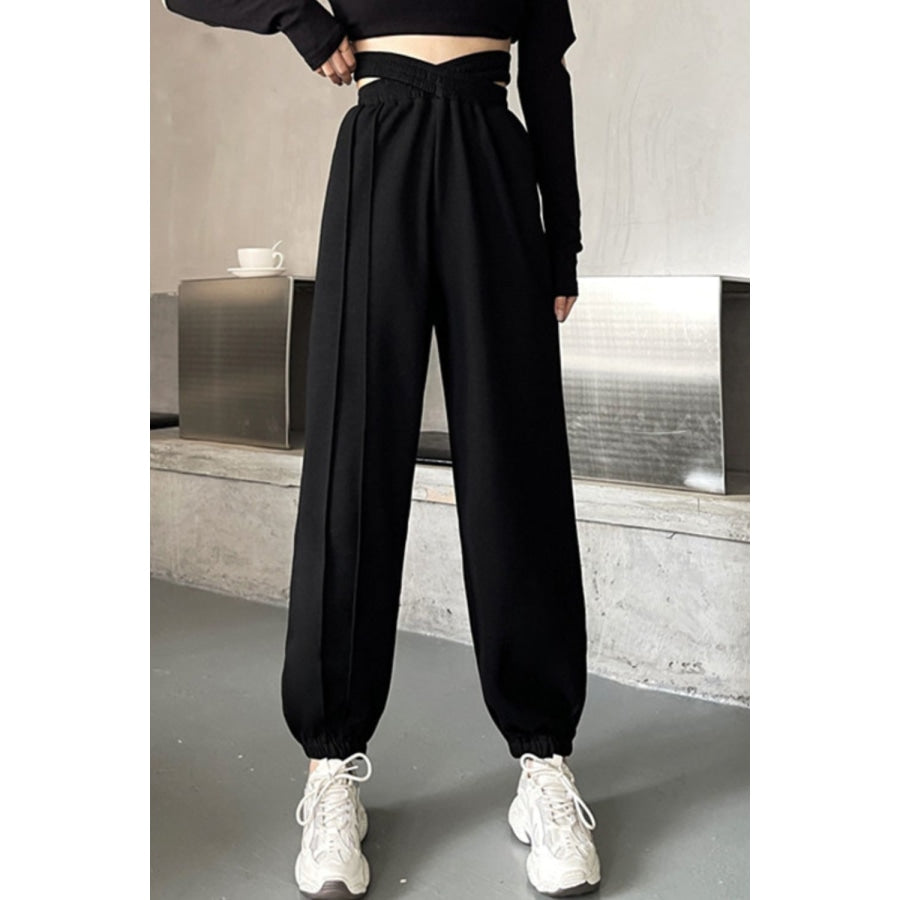 Crisscross Long Sweatpants