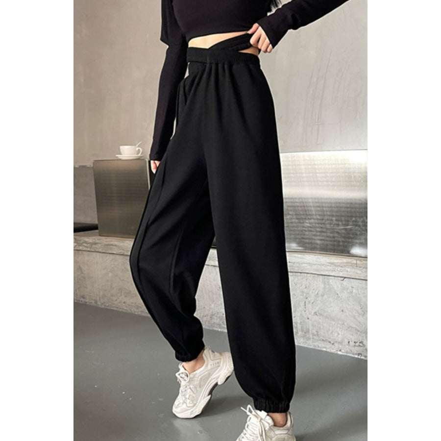 Crisscross Long Sweatpants