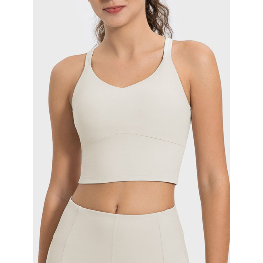 Crisscross Round Neck Active Tank Apparel and Accessories