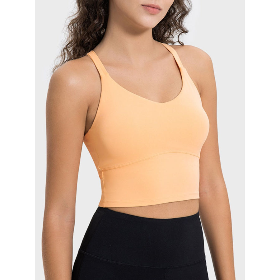 Crisscross Round Neck Active Tank Apparel and Accessories