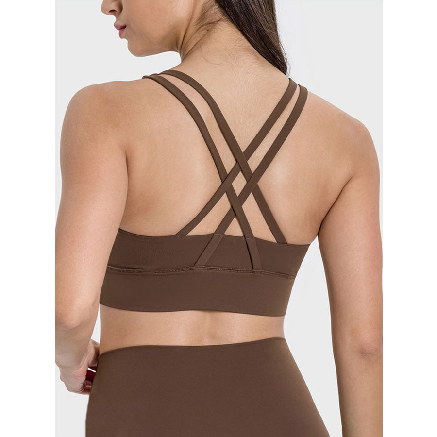 Crisscross Scoop Neck Active Tank Apparel and Accessories