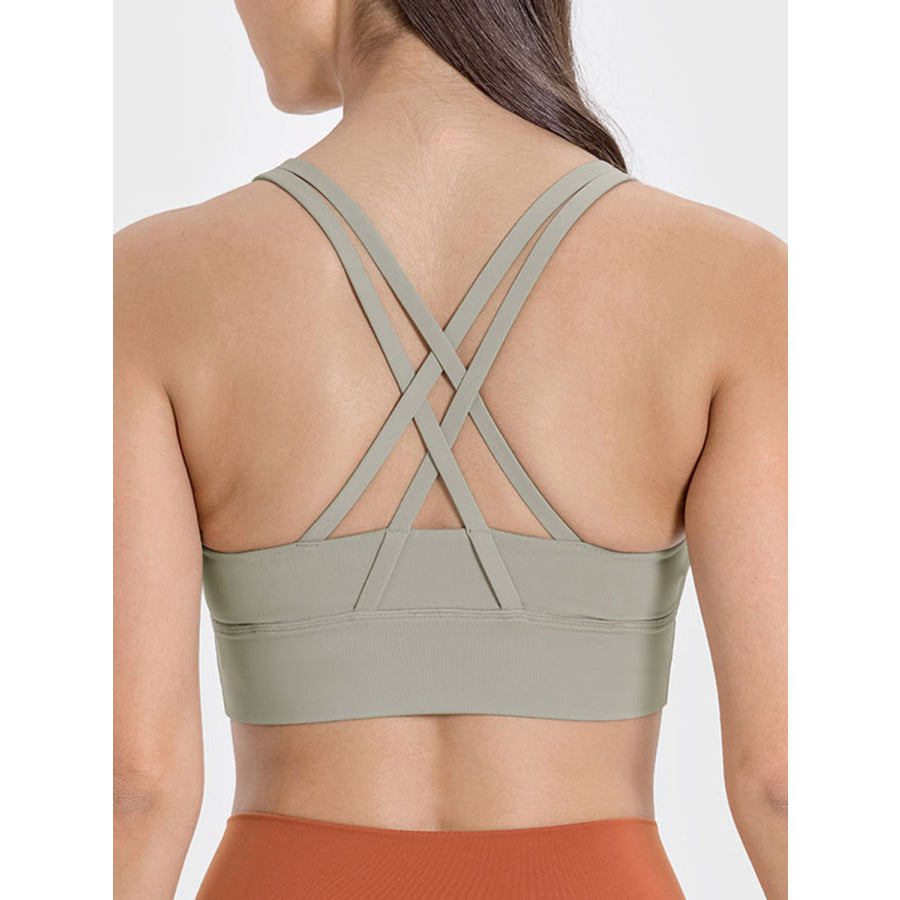 Crisscross Scoop Neck Active Tank Apparel and Accessories