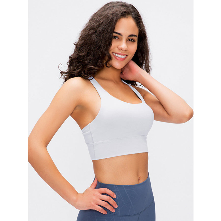 Crisscross Scoop Neck Active Tank Apparel and Accessories